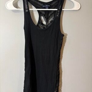 2000s American Eagle Black Lace cami Racerback Tank Top